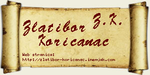 Zlatibor Korićanac vizit kartica